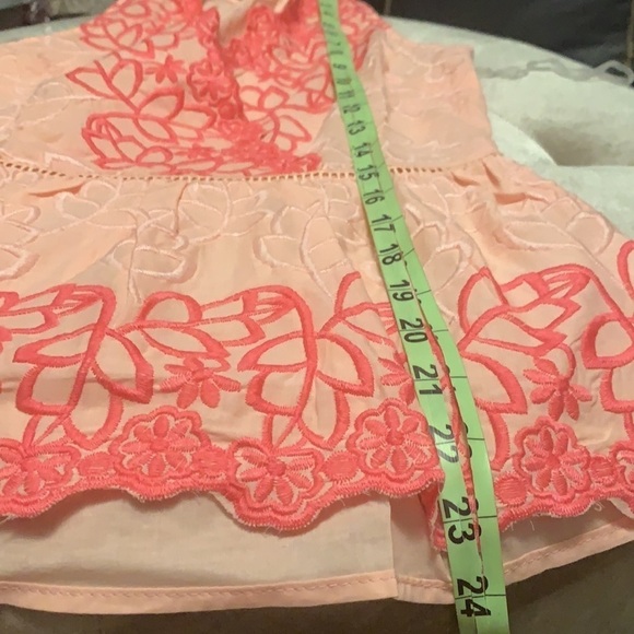 Shades of pink embroidered sleeveless top - Picture 10 of 11
